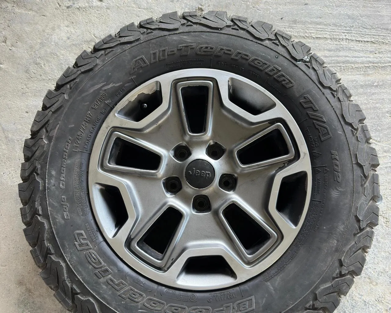 Shiten disqe goma Jeep Wrangler