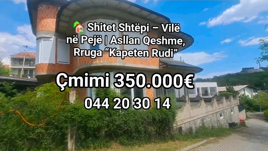 SHITET SHTËPI NË ASLLAN QESHME PEJË