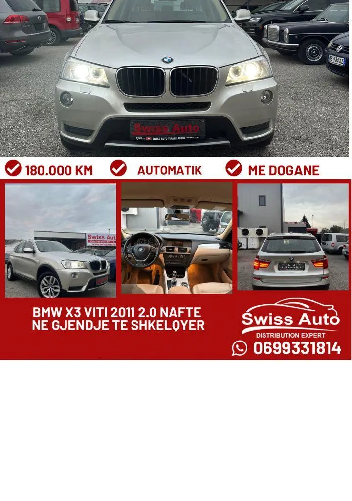 BMW X3 Viti .0 Nafte Automatike 2011