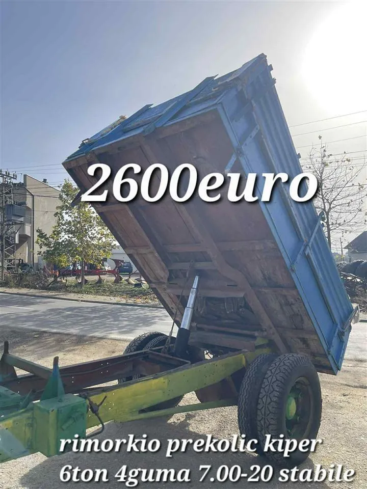 Rimorkio prekolic 6ton kiper 310cm 205cm 2600euro