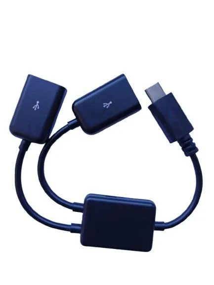 Konvertues C OTG USB Male To Dual 2.0 Female OTG